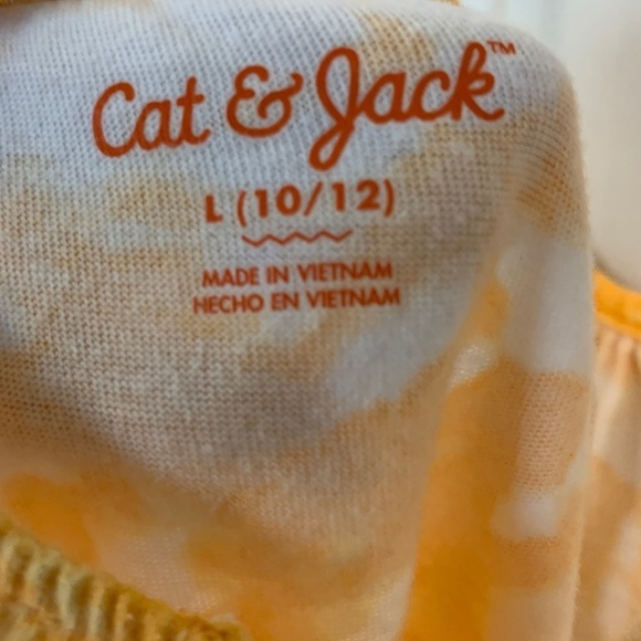 Cat & Jack Tie Dye Spaghetti Strap Cross Back Dress Size Large 10/12 - Picture 4 of 4